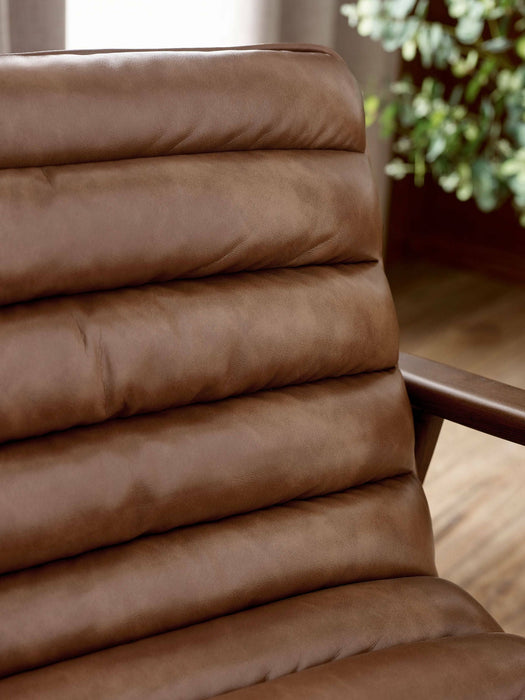 Sienna Accent Chair - Brown or Black Faux Leather - Luminex FurnitureOccasional ChairsMAR002