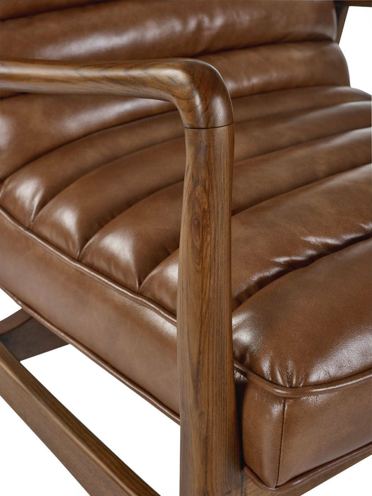 Sienna Accent Chair - Brown or Black Faux Leather - Luminex FurnitureOccasional ChairsMAR002