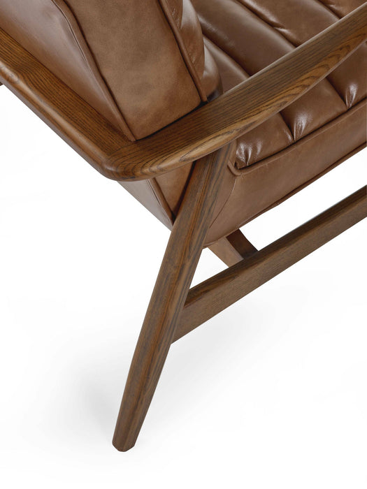 Sienna Accent Chair - Brown or Black Faux Leather - Luminex FurnitureOccasional ChairsMAR002