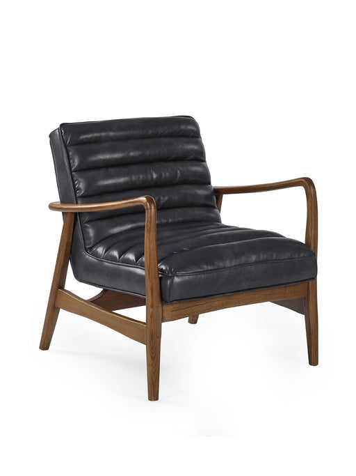 Sienna Accent Chair - Brown or Black Faux Leather - Luminex FurnitureOccasional ChairsMAR002