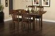 Sienna Rectangular Extending Table & 4 Chairs – Mahogany - Luminex FurnitureDining SetCAN901