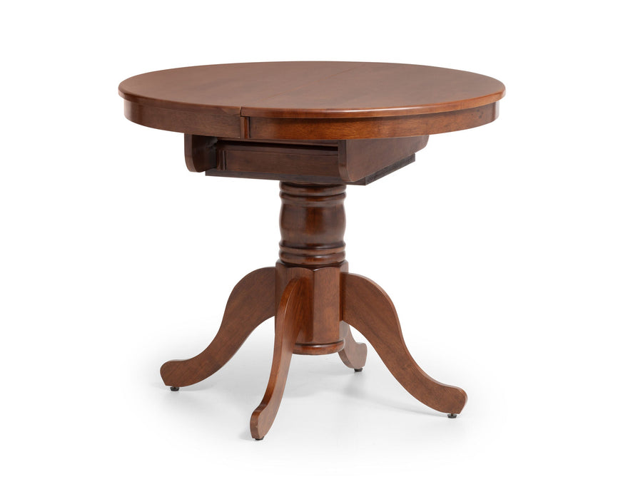 Sienna Round To Oval Extending Table - Mahogany - Luminex FurnitureDining TableCAN007