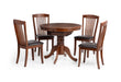 Sienna Round To Oval Extending Table - Mahogany - Luminex FurnitureDining TableCAN007