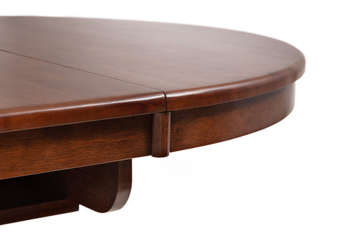 Sienna Round To Oval Extending Table - Mahogany - Luminex FurnitureDining TableCAN007