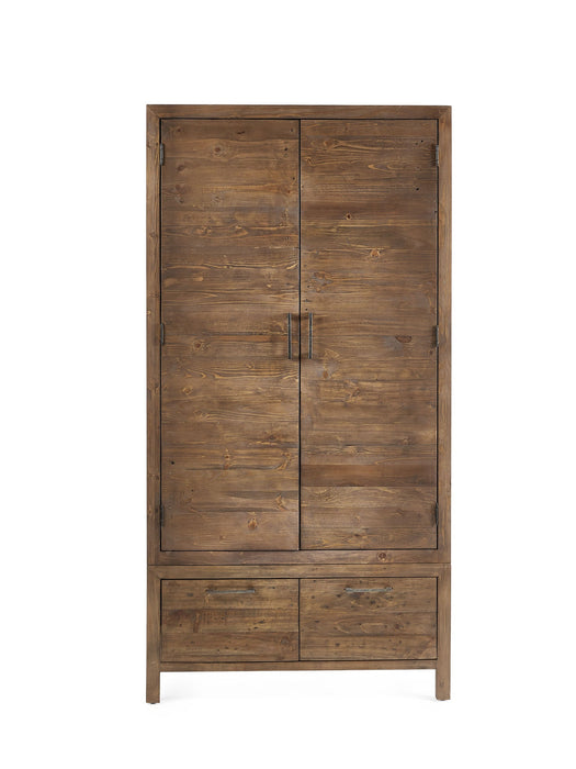 Sierra 2 Door 1 Drawer Wardrobe - Luminex FurnitureWardrobeHER215