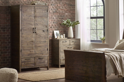 Sierra 2 Door 1 Drawer Wardrobe - Luminex FurnitureWardrobeHER215