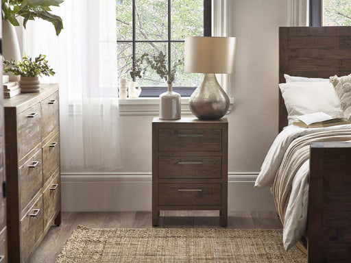 Sierra 3 Drawer Bedside – Rustic Reclaimed Wood Bedroom Storage - Luminex FurnitureBedside TableHER211