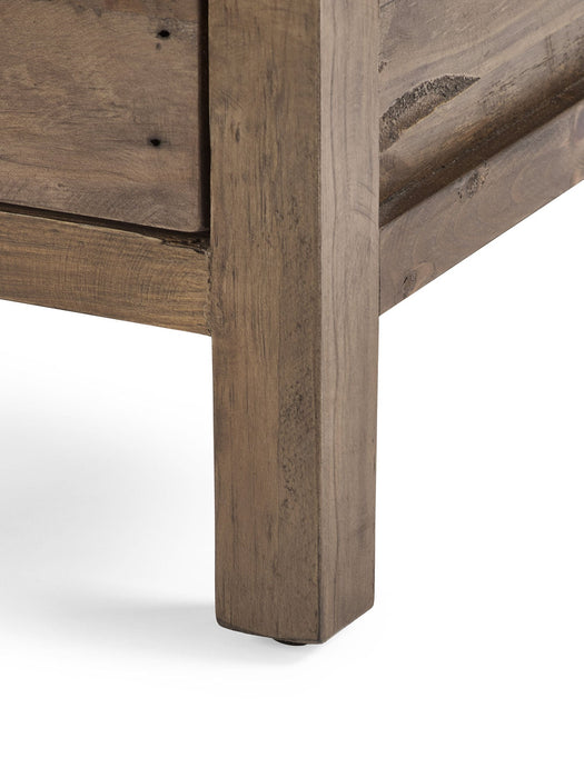 Sierra 3 Drawer Bedside – Rustic Reclaimed Wood Bedroom Storage - Luminex FurnitureBedside TableHER211
