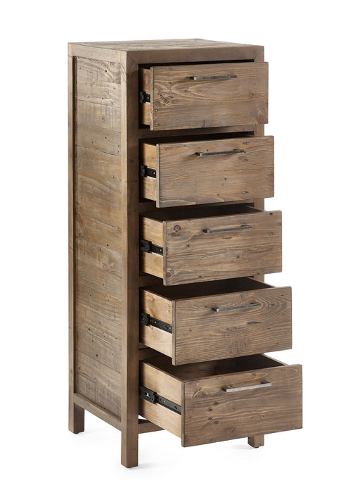 Sierra 5 Drawer Tallboy - Luminex FurnitureChest of drawersHER213