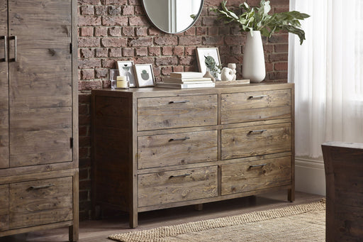 Sierra 6 Drawer Wide Chest - Luminex FurnitureChest of drawersHER214