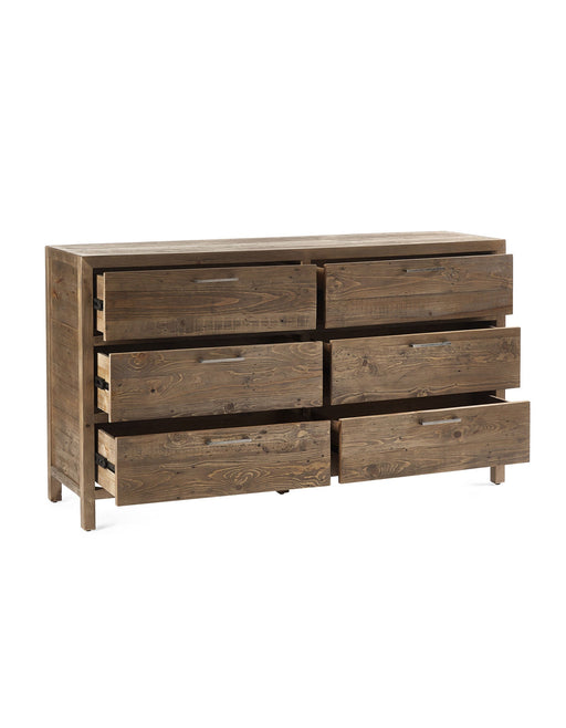 Sierra 6 Drawer Wide Chest - Luminex FurnitureChest of drawersHER214