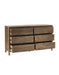 Sierra 6 Drawer Wide Chest - Luminex FurnitureChest of drawersHER214