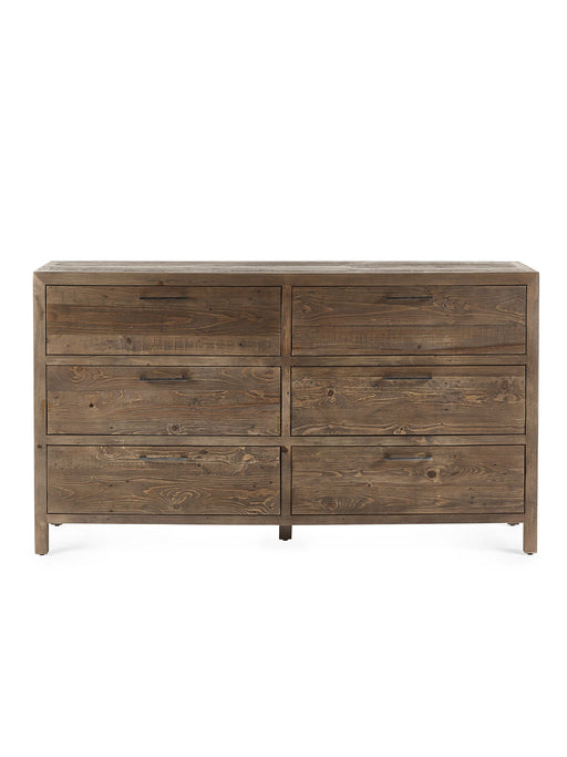 Sierra 6 Drawer Wide Chest - Luminex FurnitureChest of drawersHER214