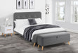 Sloane Fabric Bed - Grey Linen - Luminex FurnitureFabric BedsAST201