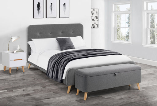 Sloane Fabric Bed - Grey Linen - Luminex FurnitureFabric BedsAST201