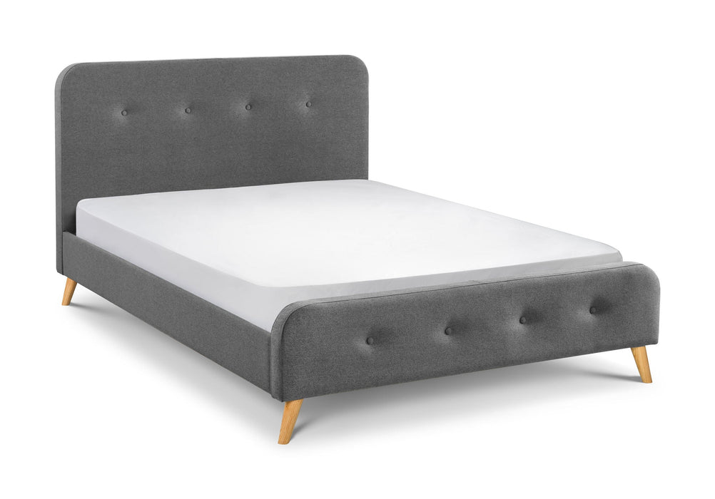 Sloane Fabric Bed - Grey Linen - Luminex FurnitureFabric BedsAST201