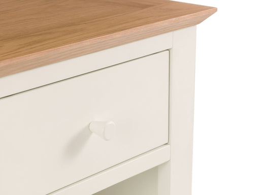 Soho Two - tone Bedside Table – Ivory & Oak - Luminex FurnitureBedside TableSAL301