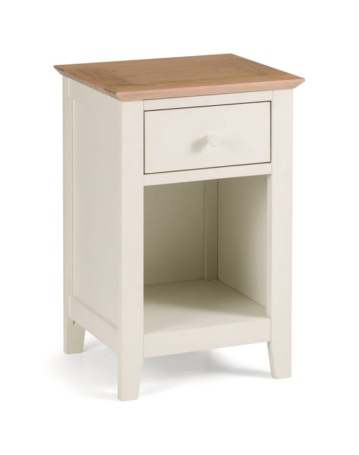 Soho Two - tone Bedside Table – Ivory & Oak - Luminex FurnitureBedside TableSAL301