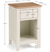 Soho Two - tone Bedside Table – Ivory & Oak - Luminex FurnitureBedside TableSAL301