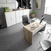 Solano Oak & White Corner Desk - Luminex FurnitureDesk2897