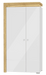 Solaro Oak & White Gloss 2 - Door Wardrobe - LuminexFurnitureWardrobe3175