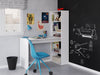Sorella Matt White Desk with Bookcase - Luminex FurnitureDesk2564
