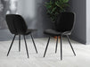 Sorelle Dining Chairs – Grey Upholstery (Set of 2) - Luminex FurnitureChairsOTT101