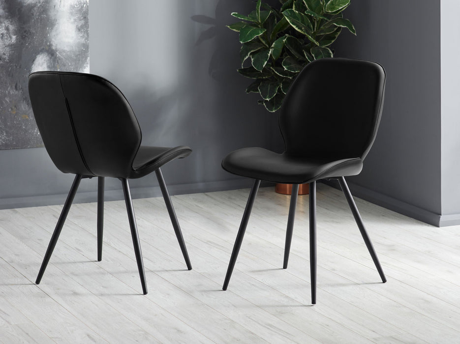 Sorelle Dining Chairs – Grey Upholstery (Set of 2) - Luminex FurnitureChairsOTT101