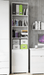 Sorento Tall White Gloss Door Bookcase - Luminex FurnitureBookcase2620