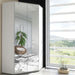 Sorento White Gloss Mirrored Corner Wardrobe - Luminex FurnitureWardrobe2292