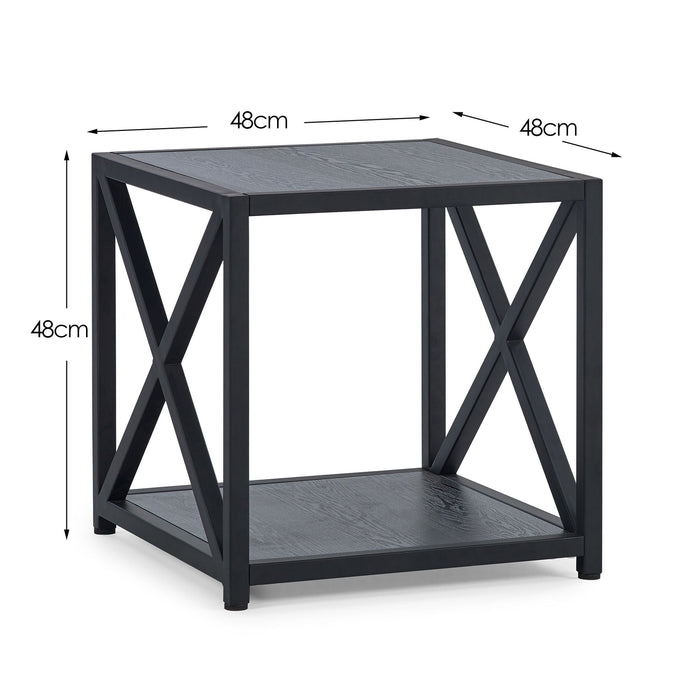 Sorrel Lamp Table – Black Ash - Luminex FurnitureLamp TableLIM001