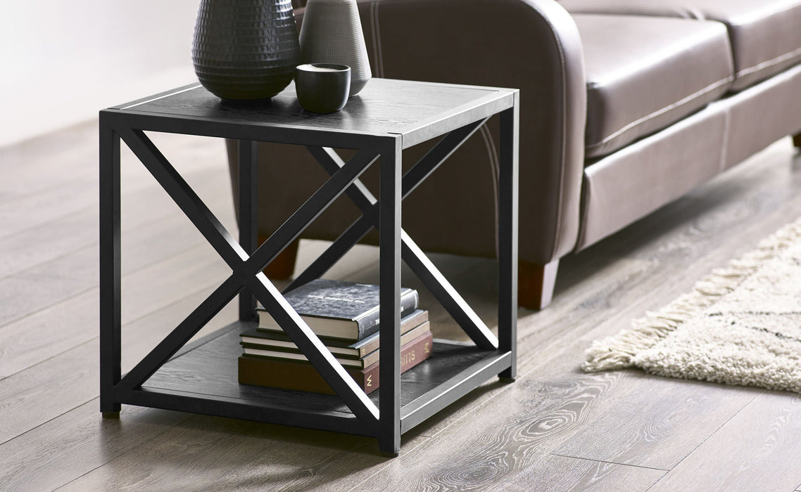 Sorrel Lamp Table – Black Ash - Luminex FurnitureLamp TableLIM001