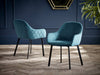 Sorrel Velvet Dining Chairs – Teal (Set of 2) - Luminex FurnitureChairsLIM011