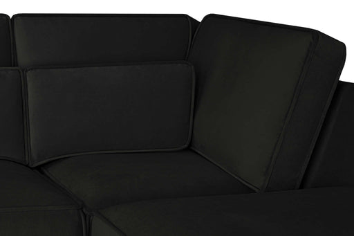 Sorrento Black U - Shape Corner Sofa – Velvet 7 Seater - Luminex FurnitureSofassloane_black_u_shape