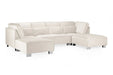 Sorrento Cream U - Shape Corner Sofa – Velvet 7 Seater - Luminex FurnitureSofassloane_cream_u_shape