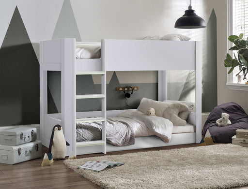 Stalham Bunk Bed – All White Kids’ Bunk - Luminex FurnitureBunk BedSOL101