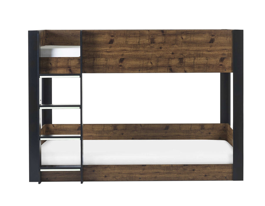 Stalham Bunk Bed – Rustic & Black Kids’ Bunk - Luminex FurnitureBunk BedSOL102
