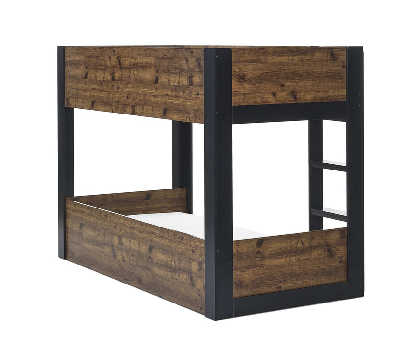 Stalham Bunk Bed – Rustic & Black Kids’ Bunk - Luminex FurnitureBunk BedSOL102