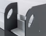 Stratford Mid Sleeper Bed with Storage – Black & White - Luminex FurnitureMid SleepersSAT401