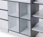 Stratford Mid Sleeper Bed with Storage – Black & White - Luminex FurnitureMid SleepersSAT401