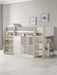 Stratford Mid Sleeper Bed with Storage – Taupe - Luminex FurnitureMid SleepersSAT405