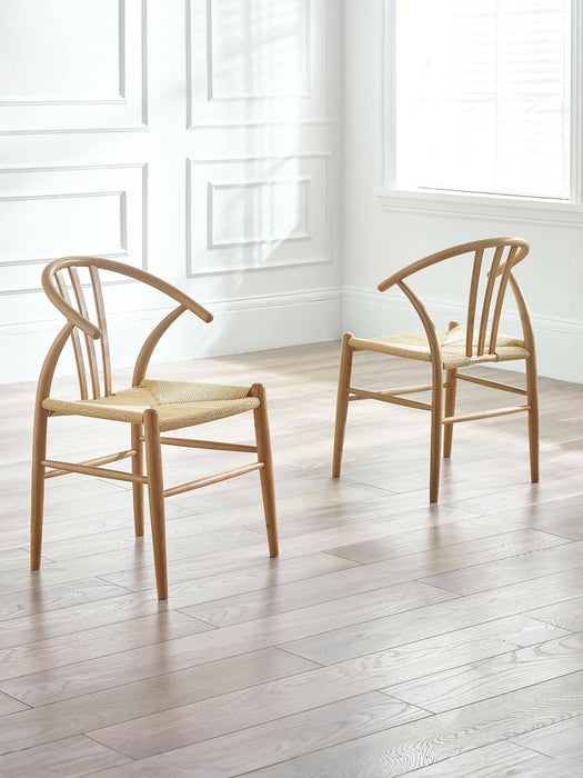 Stratton Natural Oak Dining Chairs – Set of 2 - Luminex FurnitureChairsSYM101