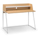 Stravon Desk – Oak & White Finish with Shelf & Cable Hole - Luminex FurnitureDeskPAL101