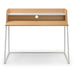 Stravon Desk – Oak & White Finish with Shelf & Cable Hole - Luminex FurnitureDeskPAL101