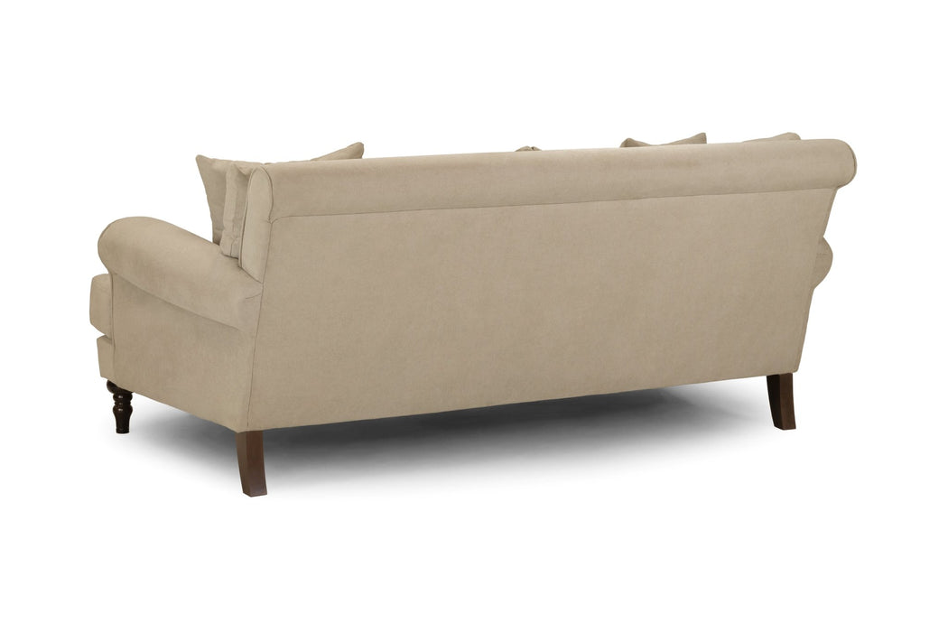 Sutherland Beige 3 Seater Sofa – Classic Fabric Design - Luminex FurnitureSofassummer_sofa_beige_3_seater