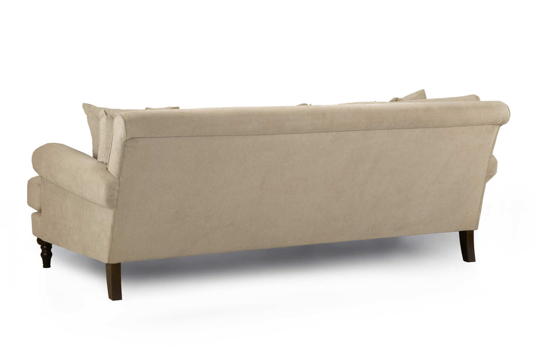 Sutherland Beige 4 Seater Sofa – Classic Fabric Design - Luminex FurnitureSofassummer_sofa_beige_4_seater