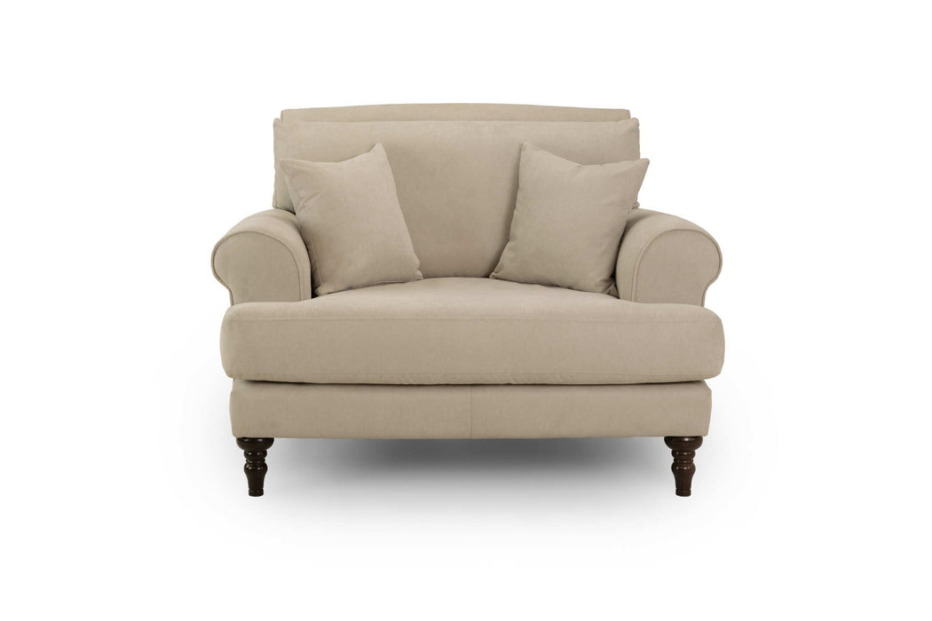 Sutherland Beige Armchair – Classic Fabric Design - Luminex FurnitureOccasional Chairssummer_sofa_beige_armchair