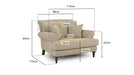 Sutherland Beige Armchair – Classic Fabric Design - Luminex FurnitureOccasional Chairssummer_sofa_beige_armchair