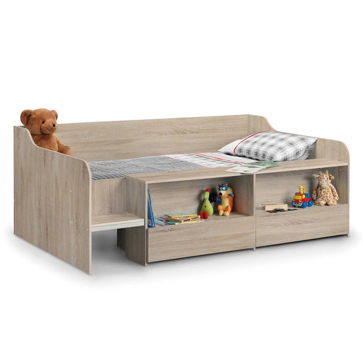 Sutton Low Sleeper Bed with Storage – Sonoma Oak - Luminex FurnitureLow SleepersSTE105