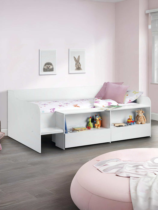 Sutton Low Sleeper Pure White - Luminex FurnitureLow SleepersSTE103
